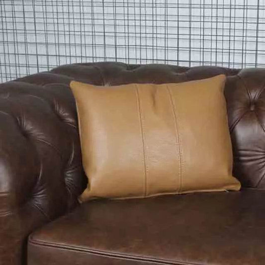 Almofadas Couro Natural Amsterdã - Habitat Leather Goods