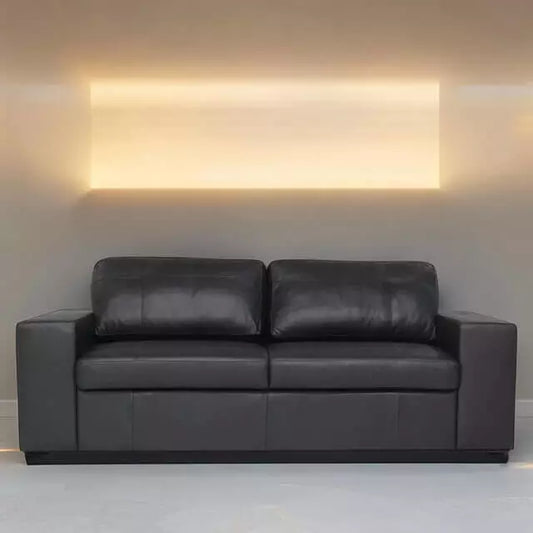 Sofá Couro Natural Lisboa | Sofisticação, Conforto e Pronta Entrega