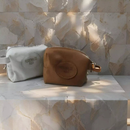 Nécessaire em Couro Personalizável – Organização com Toque Pessoal