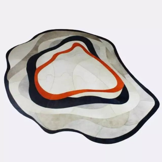 Tapete de couro natural Noronha em ambiente moderno