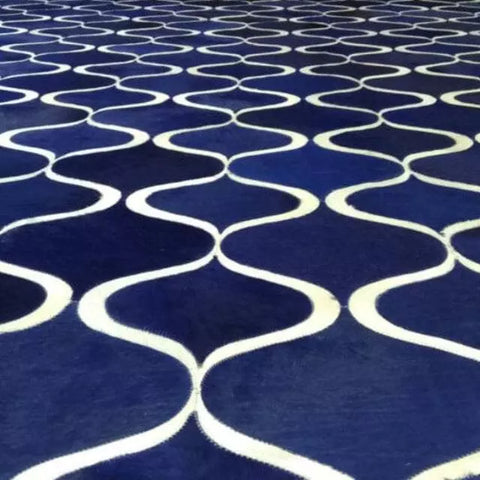 Tapete Couro Natural Linha Especial Zippi Blue