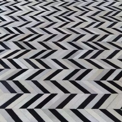 Tapete Couro Natural Linha Tradicional Chevron