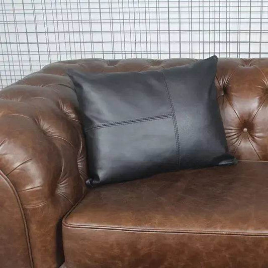 Almofadas Couro Natural Dublin - Habitat Leather Goods