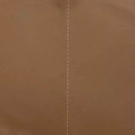 Puff Couro Natural Viena Base em X - Habitat Leather Goods