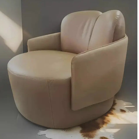 Poltrona Navan em Couro Legítimo | Design Sofisticado com Conforto Premium