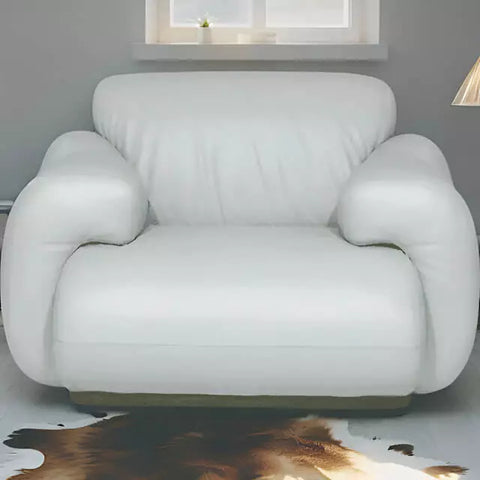 Poltrona Couro Natural Islândia – Conforto Artesanal com Pronta Entrega
