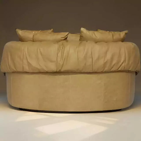 Sofá Chaise Couro Natural Munique – Conforto Clássico