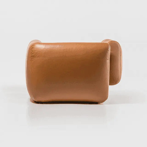 Poltrona Couro Natural Roma | Cor Camel - A Pronta Entrega