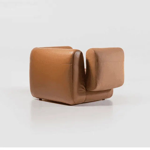 Poltrona Couro Natural Roma | Cor Camel - A Pronta Entrega