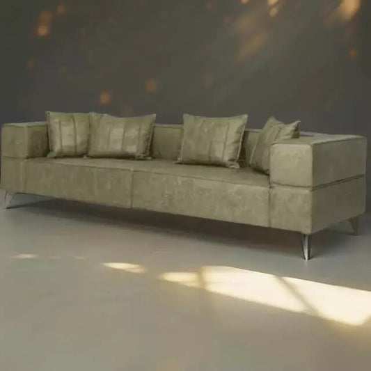 Sofá de Couro Natural Londres | Elegância e Conforto para Seu Lar