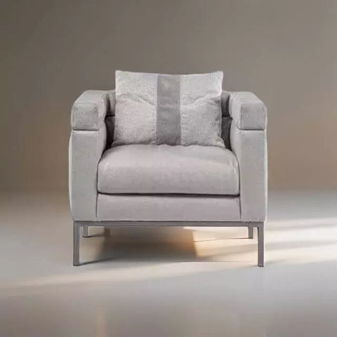 Poltrona Couro Natural Liverpool