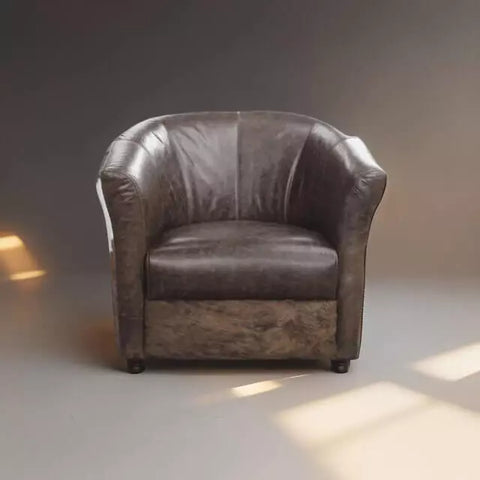 Poltrona Couro Natural Texas