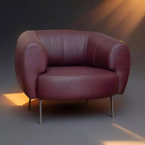 Poltrona Couro Natural Veneza