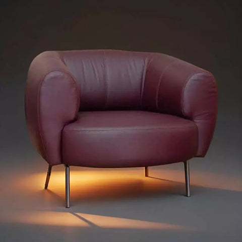 Poltrona Couro Natural Veneza