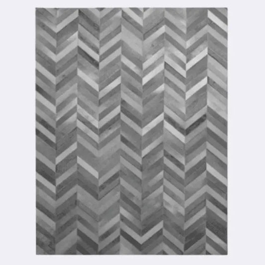 Tapete Couro Natural Linha Tradicional Chevron