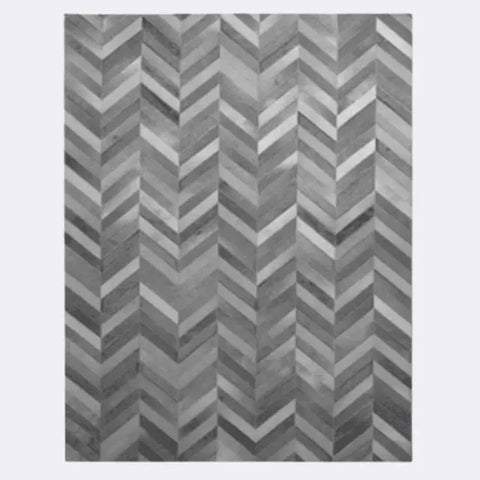 Tapete Couro Natural Linha Tradicional Chevron
