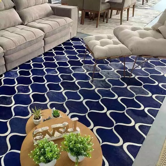 Tapete Couro Natural Linha Especial Zippi Blue