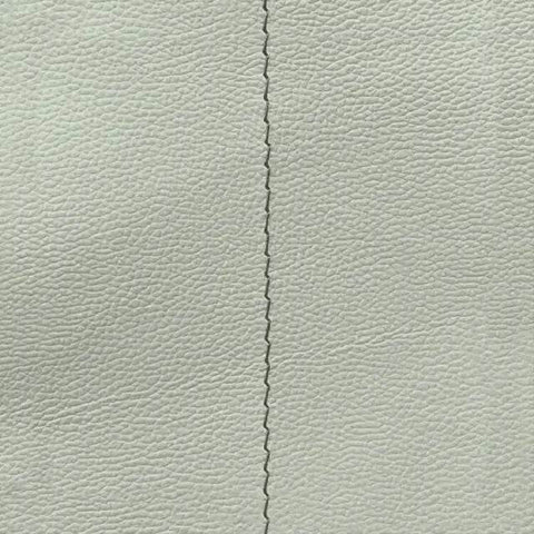 Puff Couro Natural Viena Base em X - Habitat Leather Goods
