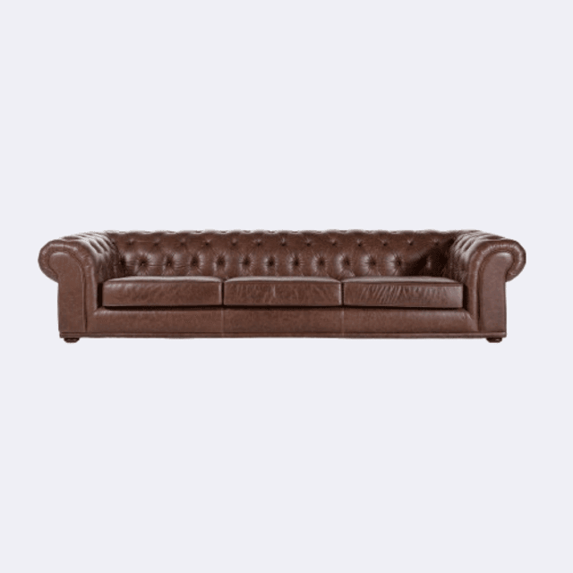 Sofá Couro Natural Berlim - Habitat Leather Goods