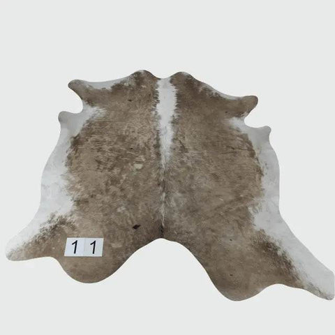 Tapete de couro 1,79x1,84m em vista superior