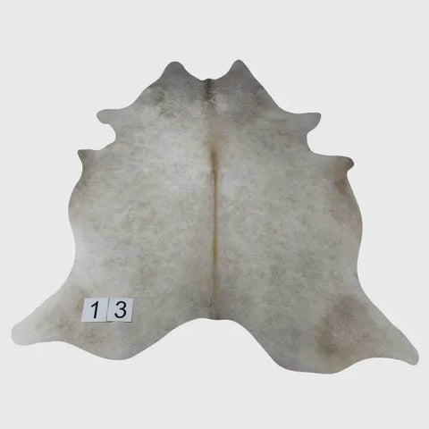 Tapete de couro natural 2,12x1,65m com tons únicos