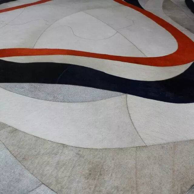 Tapete de couro natural Noronha em ambiente rustico