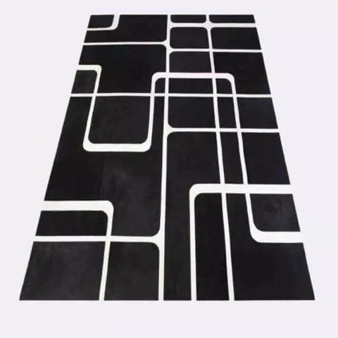 Tapete de couro natural premium LM em ambiente decorado